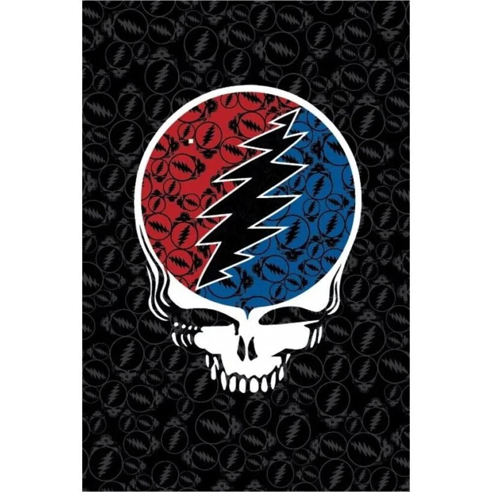 New Large Steal Your Face Grateful Dead 52x80 Tapestry Huge Wall Hanging NIP SYF